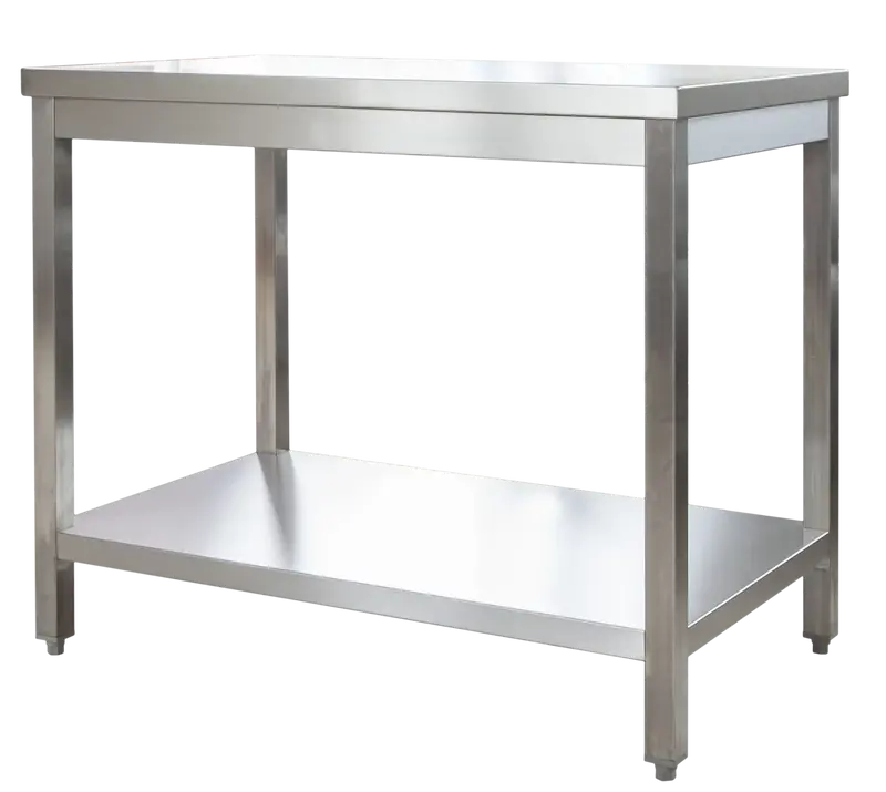 Edelstahl Arbeitstisch Profi 1000 x 600 mm - mit Grundboden