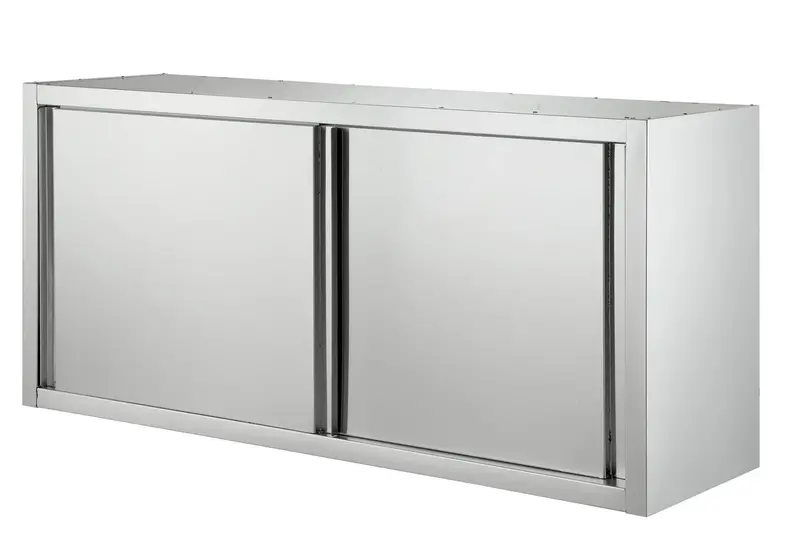 Edelstahl-Hängeschrank mit Schiebetüren, 1000 x 400 x 650 mm