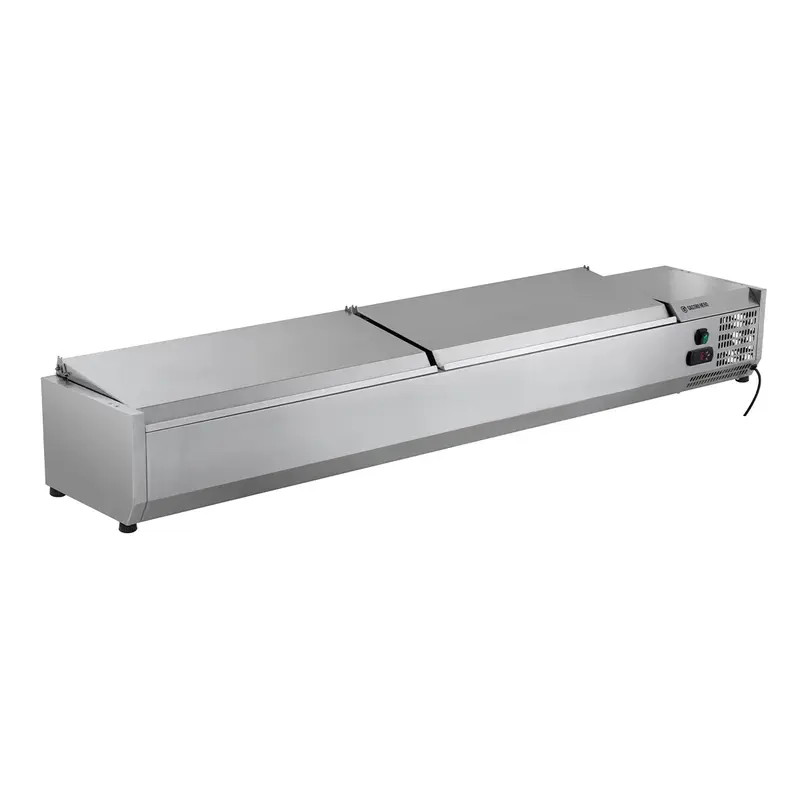 Edelstahl-Kühlaufsatz ECO 9 x GN 1/4