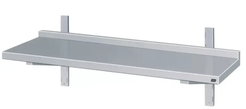 Edelstahl Wandbord 1000 x 400 Standard 1 Boden