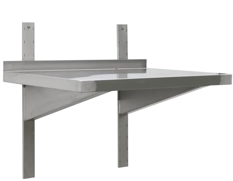 Edelstahl Wandbord Profi 2000 x 400 x 40 mm