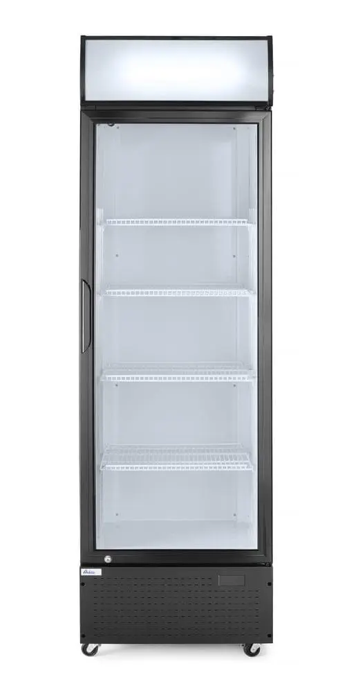 Eintüriger Kühlschrank mit hinterer Bar und hinterleuchteter Blende, , Arktic, 254L, Schwarz, 230V/250W, 578x605x(H)1980mm