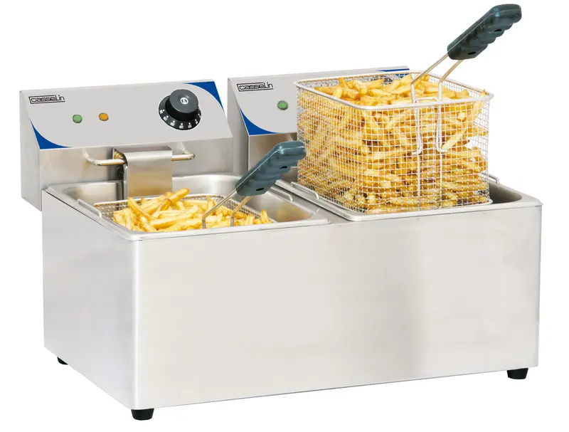 Elektro-Fritteuse 2 x 8 Liter