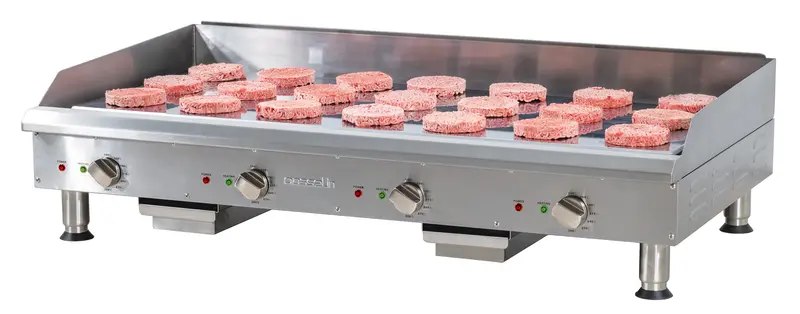 Elektro-Grillplatte glatt verchromt 1200