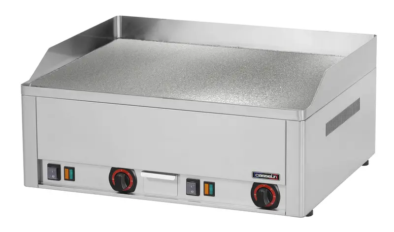 Elektro-Grillplatte strukturiert verchromt 60