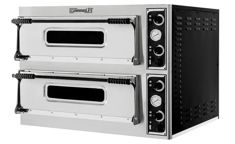 Elektro-Pizzaofen 2x6 Pizzen 32 cm