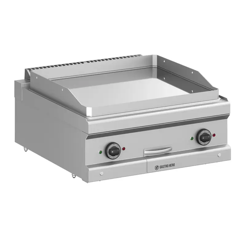 Elektrogrillplatte Serie 700 - 70/70 - glatt, verchromt - Tischgerät