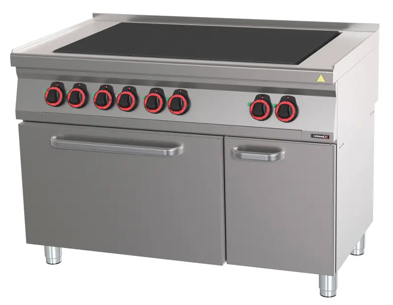 Elektroherd 6 Glühplatten mit statischem Elektroofen GN 2/1 120