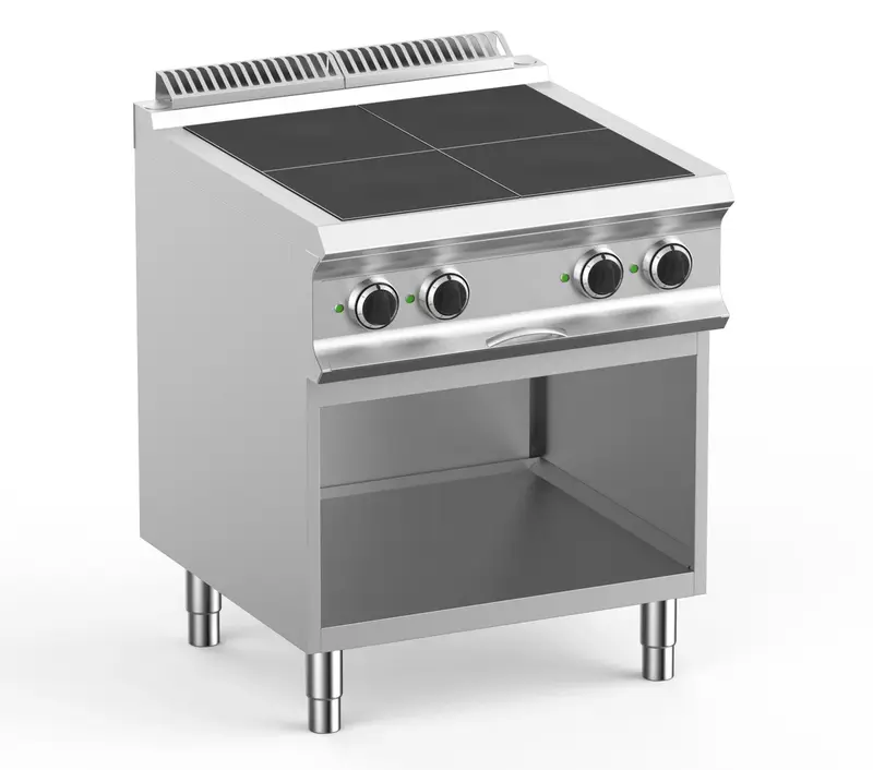 Elektroherd Dexion Lux 700 - 70/73 - 4 quadratische, abgesenkte Kochfelder - 10 kW