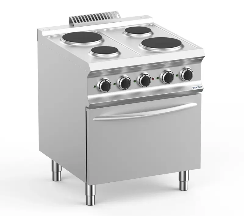 Elektroherd Dexion Lux 700 - 70/73 mit Elektrobackofen - 4 runde Kochflächen - 13,5 kW