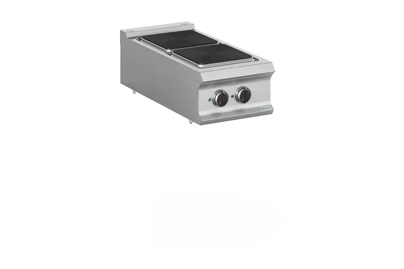 Elektroherd Dexion Lux 980 - 40/90 - Tischgerät - 2 quadratische Kochfelder - 6 kW