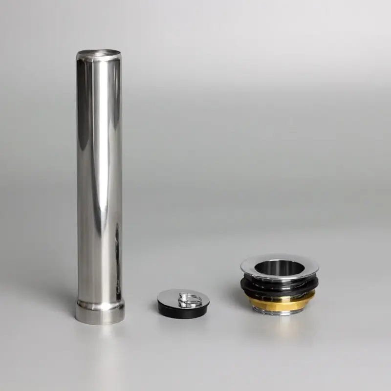 [ET] Ablaufventil aus Metall inklusive Standrohr und Stopfen für Spültische Basic