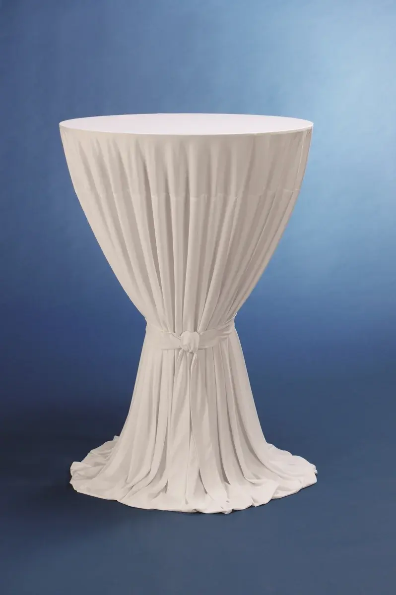Event Stehtischhusse, 100% Polyester, ohne Fußtaschen, mittelblau