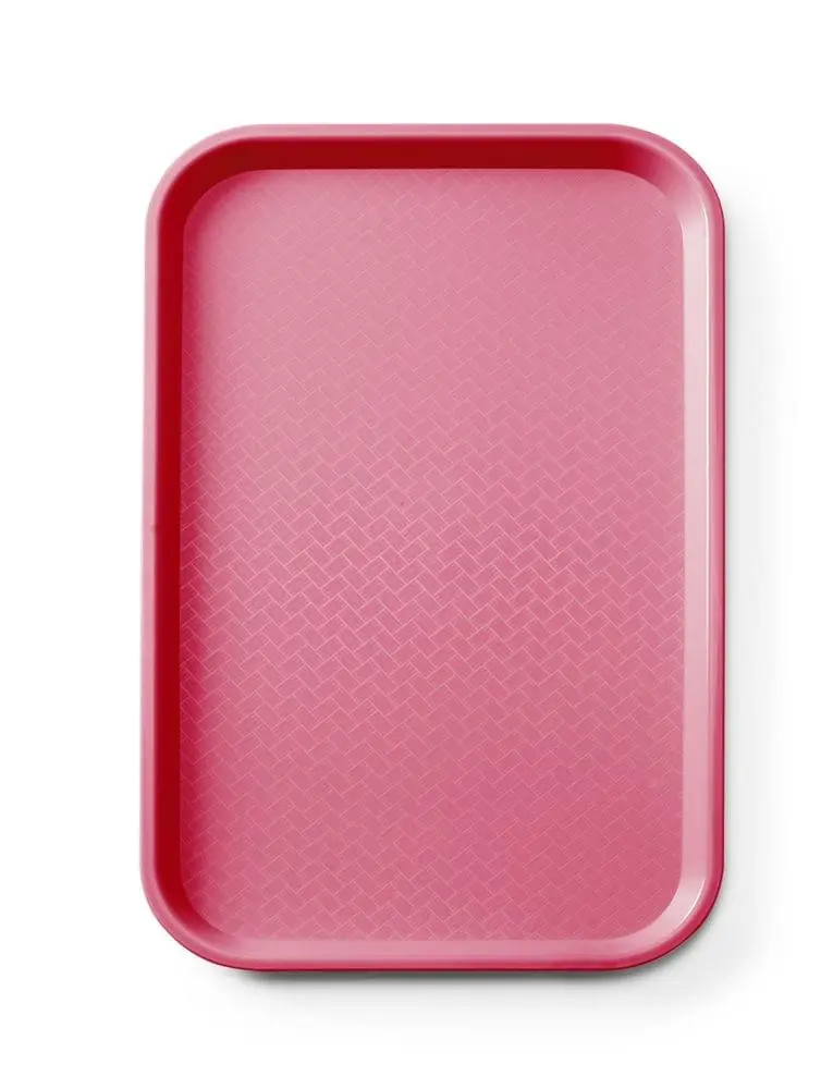 Fast-Food-Tablett GN 1/1 Polypropylen, AmerBox, GN 1/1, Rot, 530x325x(H)20mm