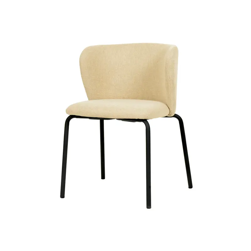 Feros Break Stapelstuhl mit Bezug – Beige