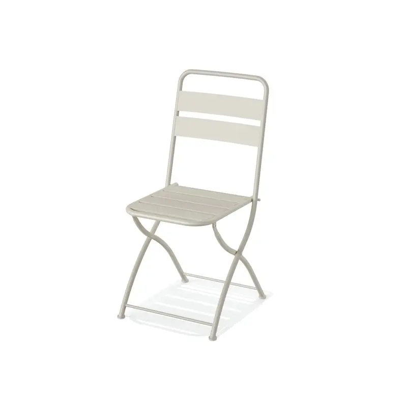 Feros Breeze Bistro Klappstuhl Metall – Beige