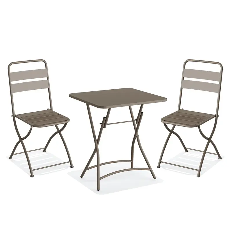 Feros Breeze Bistro Set - Cappuccino