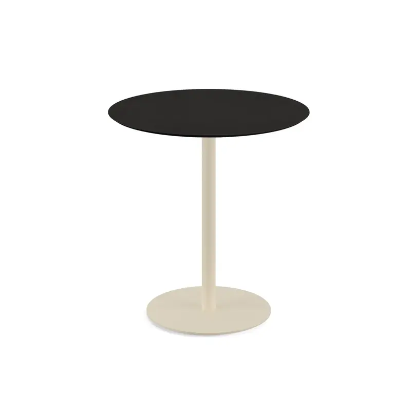 Feros Urban Terrassentisch Sand frame +  Schwarz HPL Ø70 cm