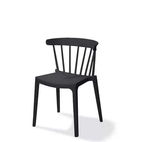 FEROS Windson Stapelstuhl schwarz, Polypropylen, 540 x 530 x 750 mm