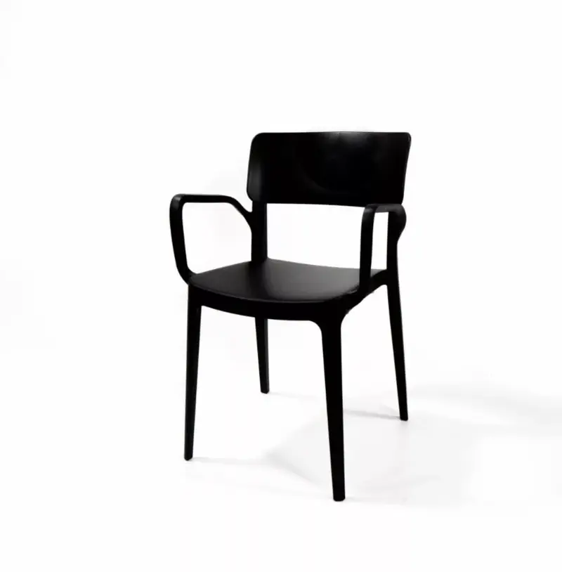 Feros Wing  Armchair Schwarz, Stapelstuhl Kunststoff