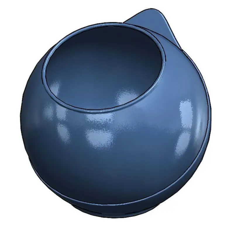 FRILICH Porzellankugel, blau 3,5 Liter ohne Deckel