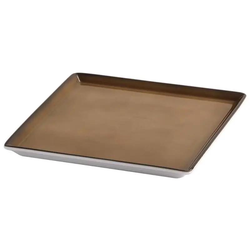 FRILICH Porzellanplatte 23x23, caramel für RAISER 'Frischeplatte'