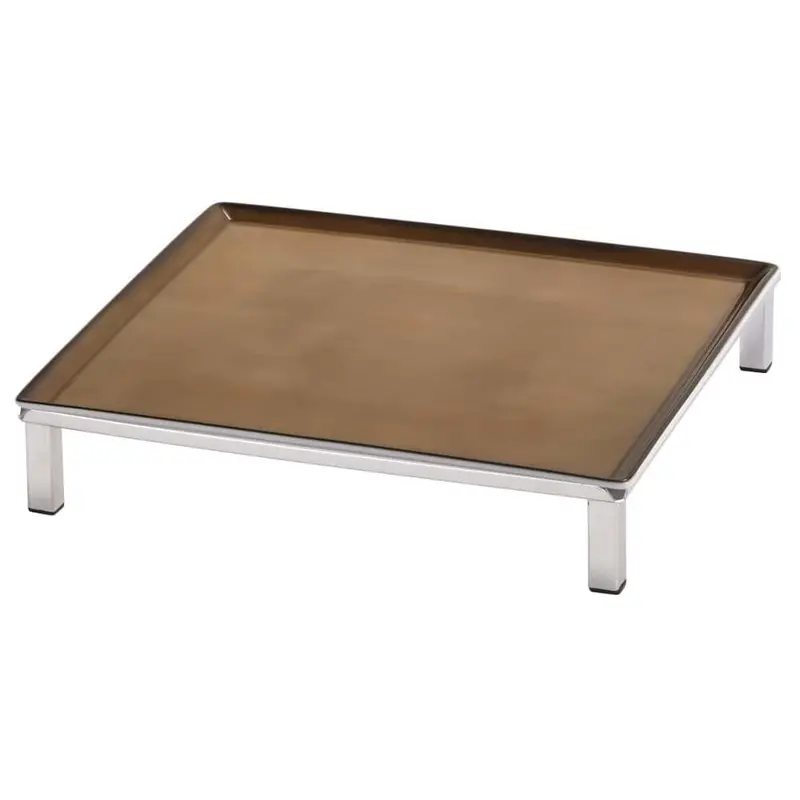 FRILICH RAISER INOX 'Frischeplatte' Porzellan, caramel 33x33, H