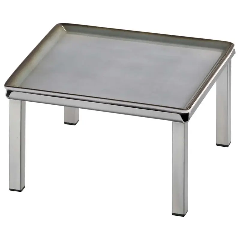 FRILICH RAISER INOX 'Frischeplatte' Porzellan, grau 23x23, H