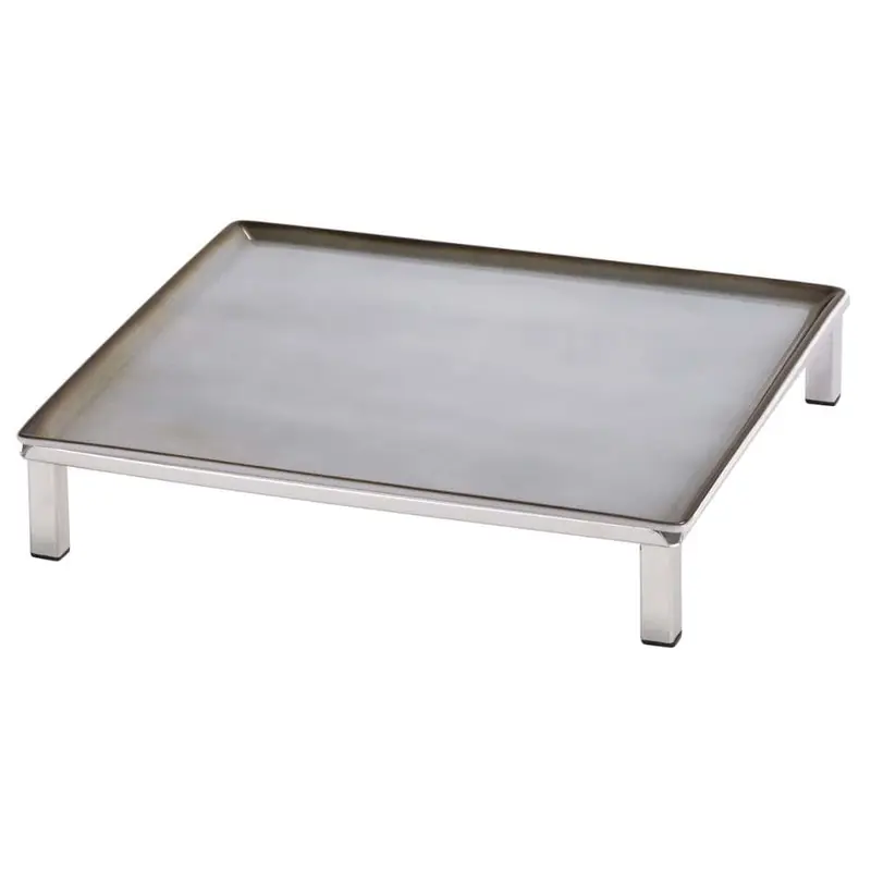 FRILICH RAISER INOX 'Frischeplatte' Porzellan, grau 33x33, H