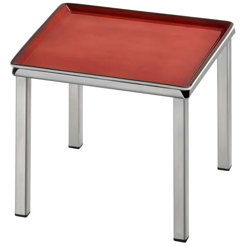 FRILICH RAISER INOX 'Frischeplatte' Porzellan, rot 23x23, H