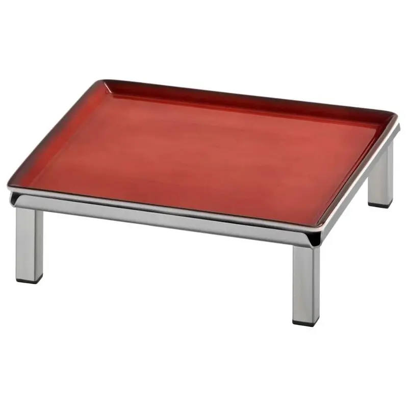 FRILICH RAISER INOX 'Frischeplatte' Porzellan, rot 23x23, H