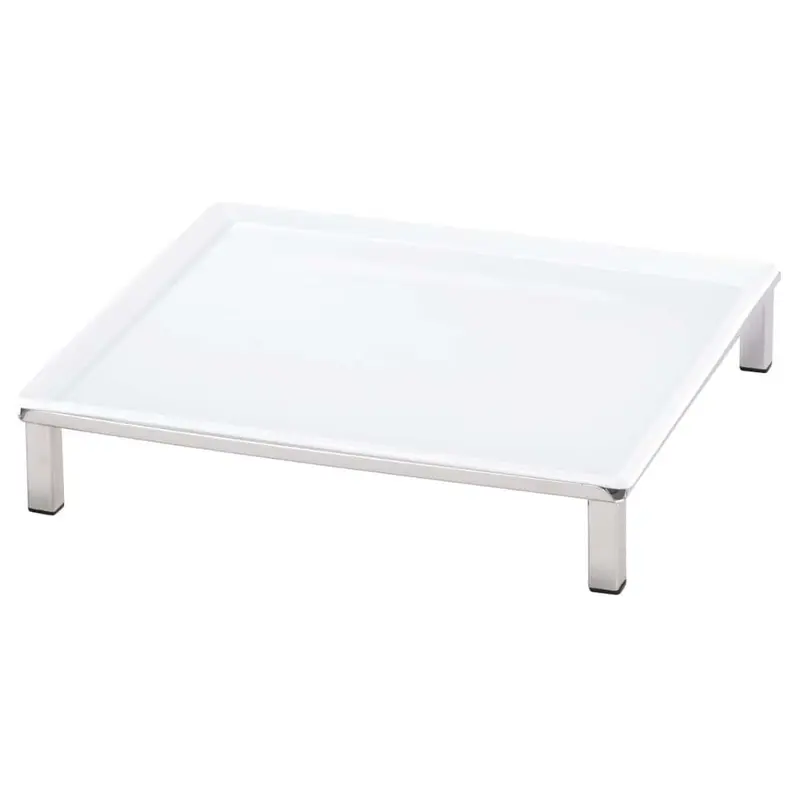 FRILICH RAISER INOX 'Frischeplatte' Porzellan, weiß 33x33, H