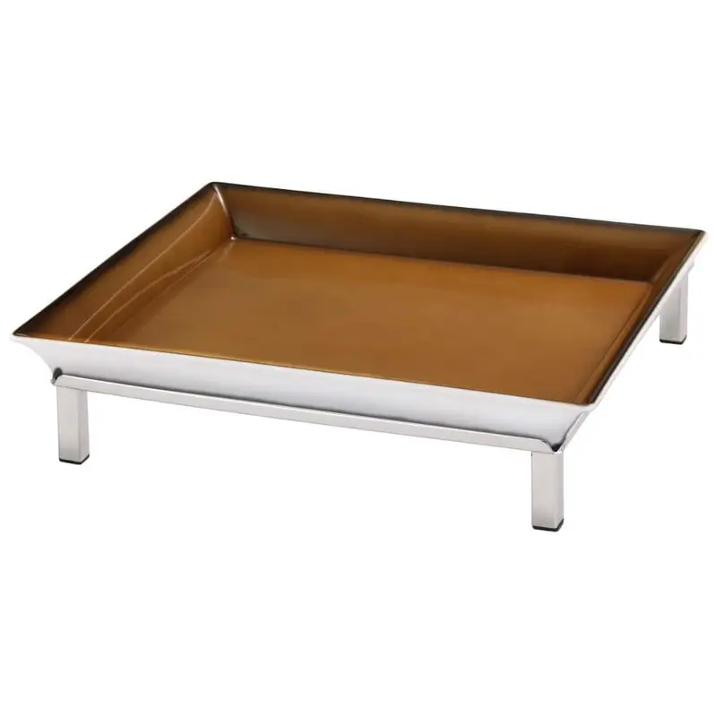 FRILICH RAISER INOX 'Frischeschale' Porzellan, caramel 33x33; H