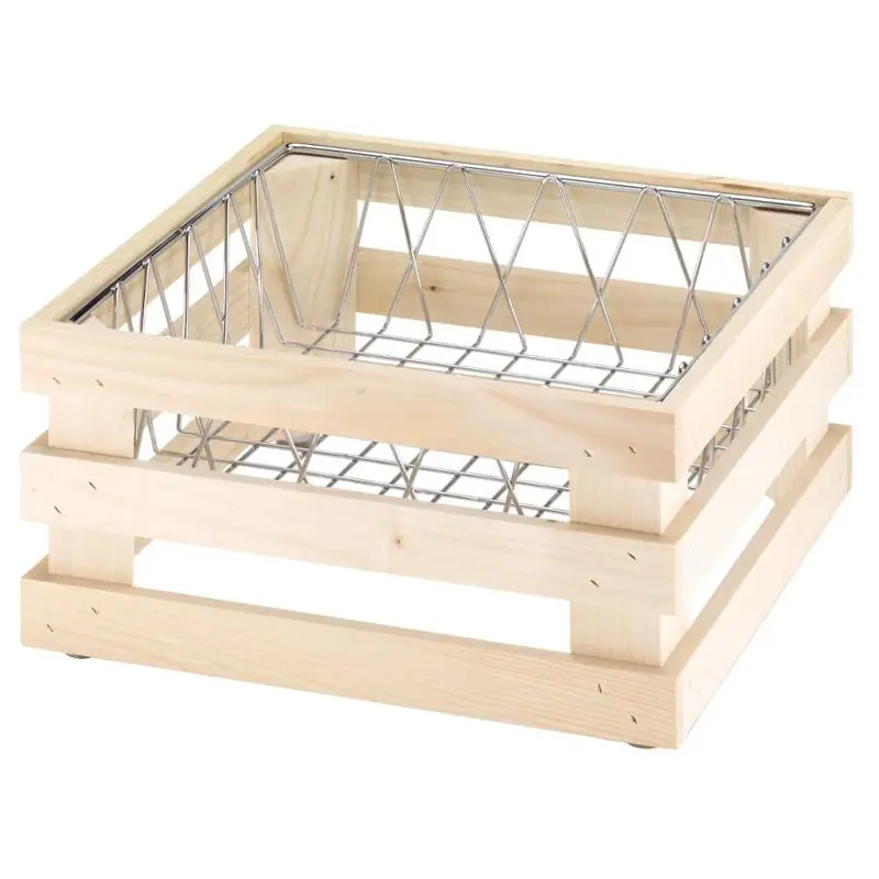 FRILICH RAISER NATURE 'Zutaten-Korb' verchromter Metallkorb, H