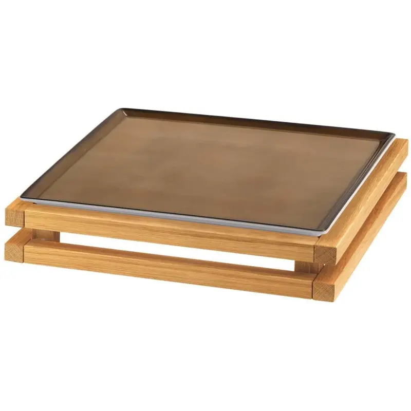 FRILICH RAISER OAK 'Frischeplatte' Porzellan, caramel 33x33, H