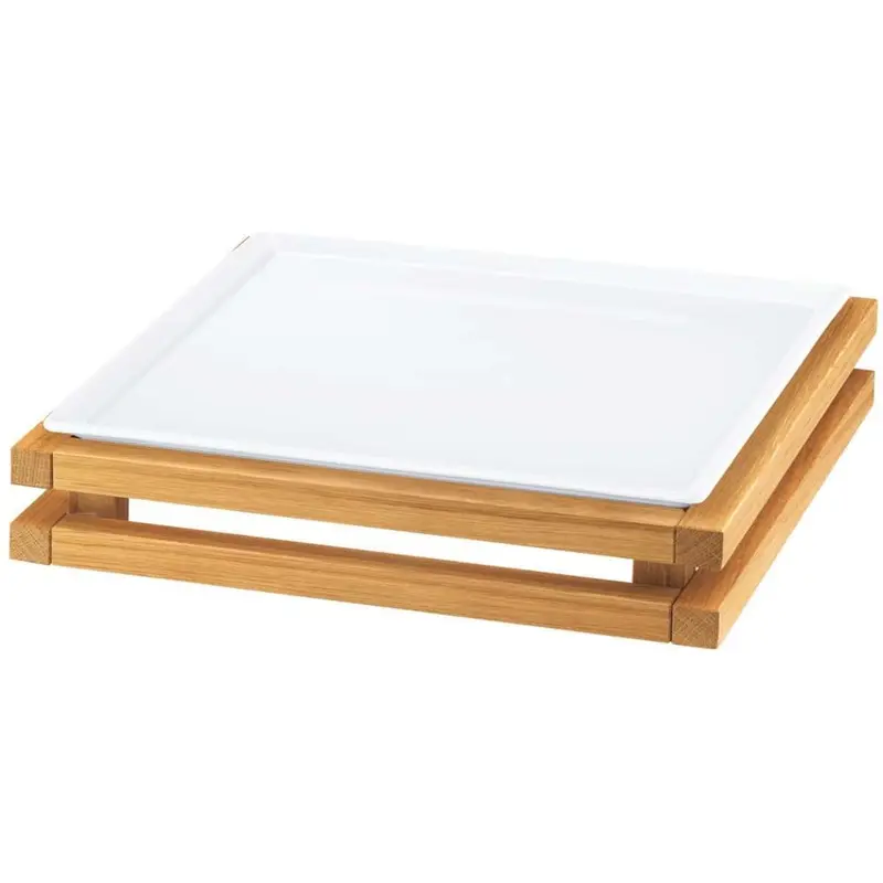 FRILICH RAISER OAK 'Frischeplatte' Porzellan, weiß 33x33, H