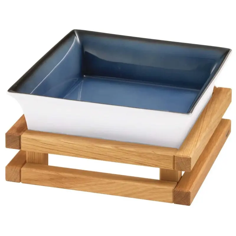 FRILICH RAISER OAK 'Frischeschale' Porzellan, blau 23x23, H
