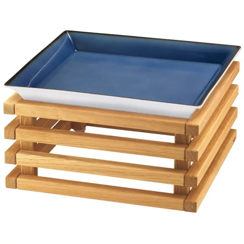 FRILICH RAISER OAK 'Frischeschale' Porzellan, blau 33x33, H