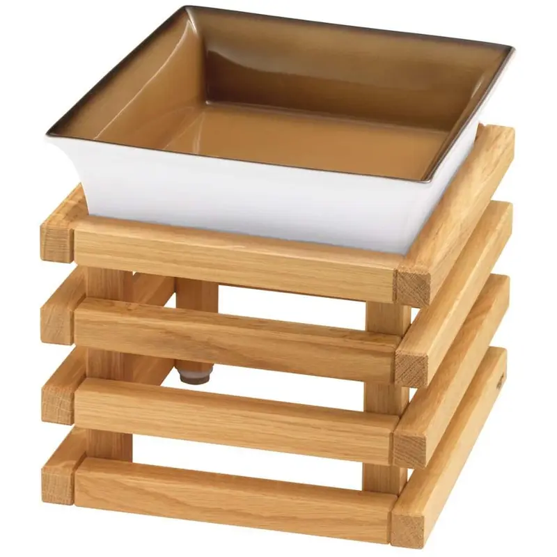 FRILICH RAISER OAK 'Frischeschale' Porzellan, caramel 23x23, H