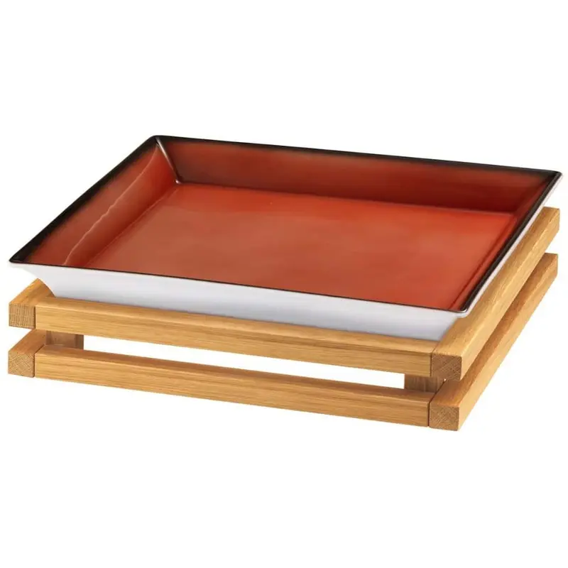 FRILICH RAISER OAK 'Frischeschale' Porzellan, rot 33x33, H
