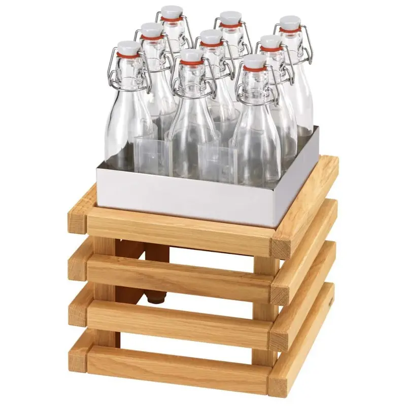 FRILICH RAISER OAK 'Getränke-Set' L Standfuß aus Eiche (H