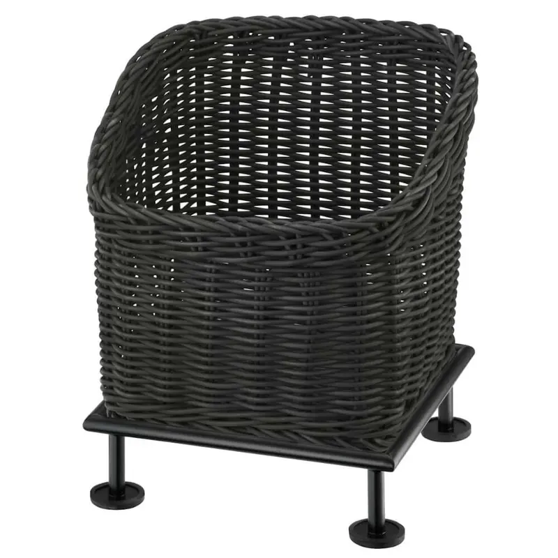 FRILICH RAISER RUSTIC 23x23 'Brotkorb' Korb aus PP, grau (H