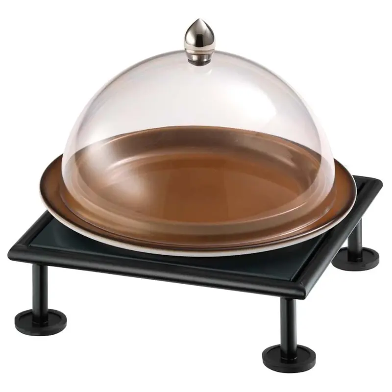 FRILICH RAISER RUSTIC 'Clochenplatte' mit Porzellanteller, caramel, H