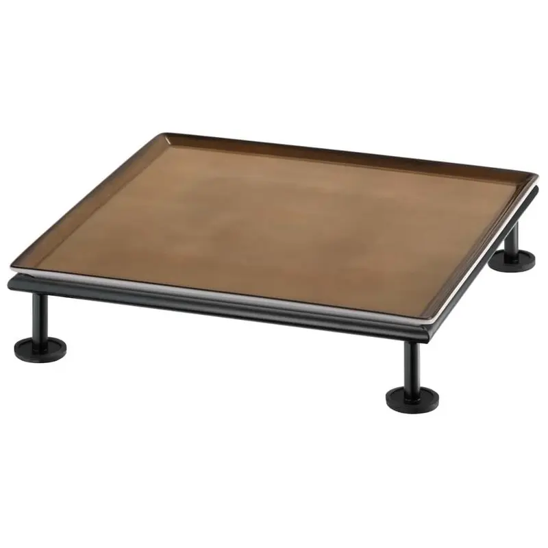FRILICH RAISER RUSTIC 'Frischeplatte' Porzellan, caramel 33x33, H