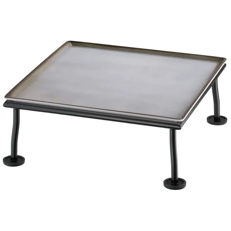 FRILICH RAISER RUSTIC 'Frischeplatte' Porzellan, grau 33x33, H