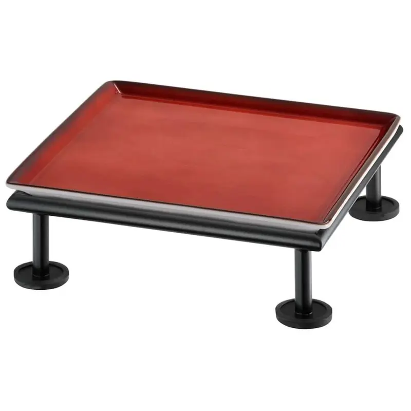 FRILICH RAISER RUSTIC 'Frischeplatte' Porzellan, rot 23x23, H