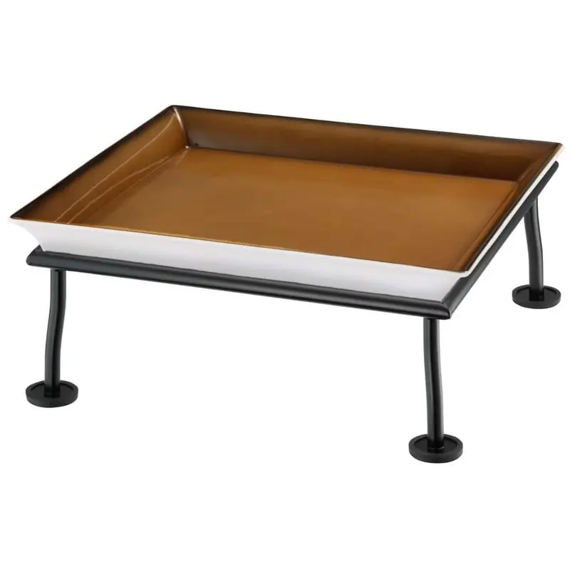 FRILICH RAISER RUSTIC 'Frischeschale' Porzellan, caramel 33x33, H
