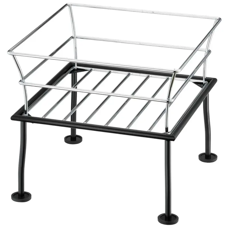 FRILICH RAISER RUSTIC 'Obstkorb' verchromter Metallkorb, H