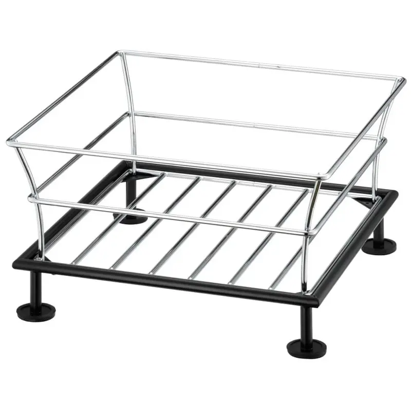 FRILICH RAISER RUSTIC 'Obstkorb' verchromter Metallkorb, H