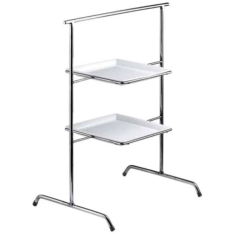 FRILICH UNISON 23x23 'Buffet Etagere', m.2 Porzellanpl., 34x52 cm, H